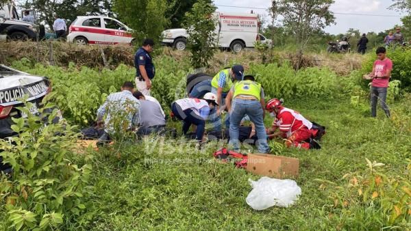 Tres policías lesionados deja volcadura de patrulla Vista Press Noticias