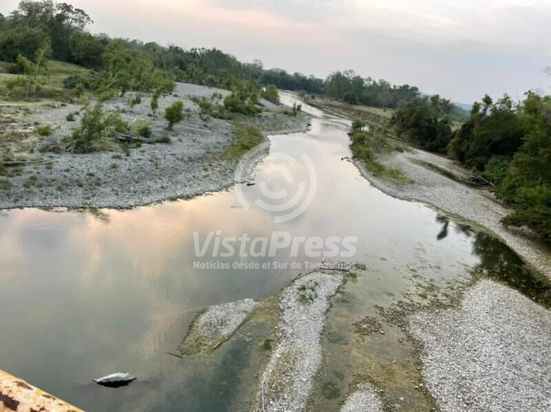 Dramático descenso de el río calabozo en algunos puntos de la zona rural.